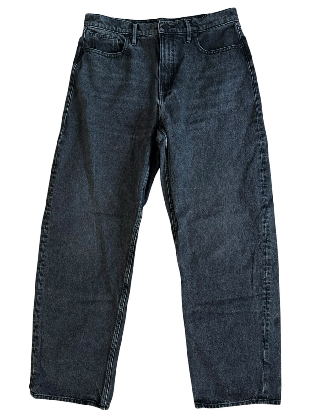 Good American Good Barrel Relaxed High Rise Jeans Washed Black 8 / 29